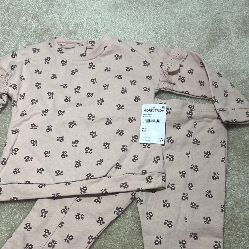 Nordstrom Kids Blush Floral Set